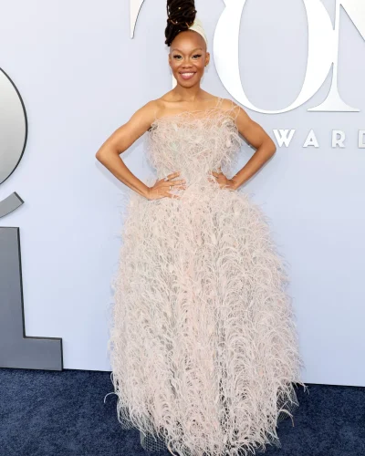 Camille A. Brown in Marchesa at the 2024 Tony's